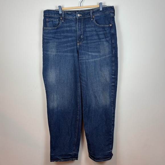 Old Navy Women's Medium Wash OG Loose High Rise Jeans Size 16 Classic - Picture 1 of 9